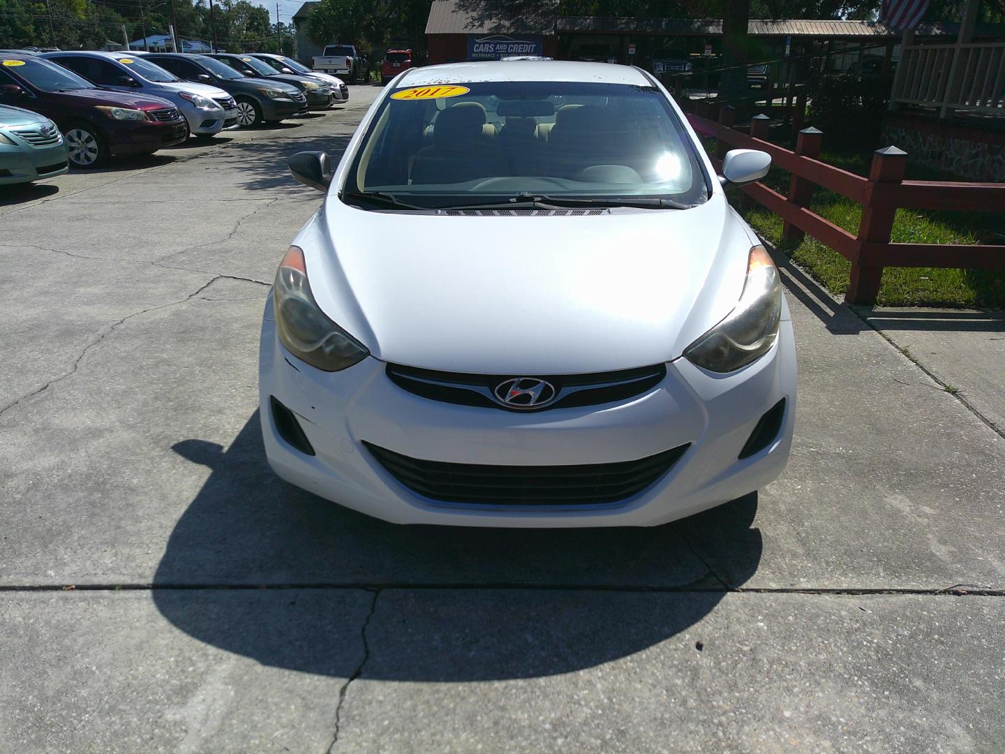 2012 WHITE HYUNDAI ELANTRA (5NPDH4AE0CH) , located at 10405 Abercorn Street, Savannah, GA, 31419, (912) 921-8965, 31.988262, -81.131760 - Photo#0